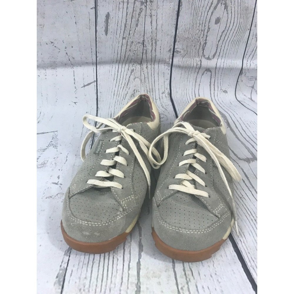 SIMPLE sz 6 womens eco sneakers shoes Gray